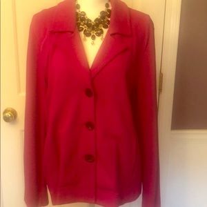 Chico’s Pink knit Jacket size 2